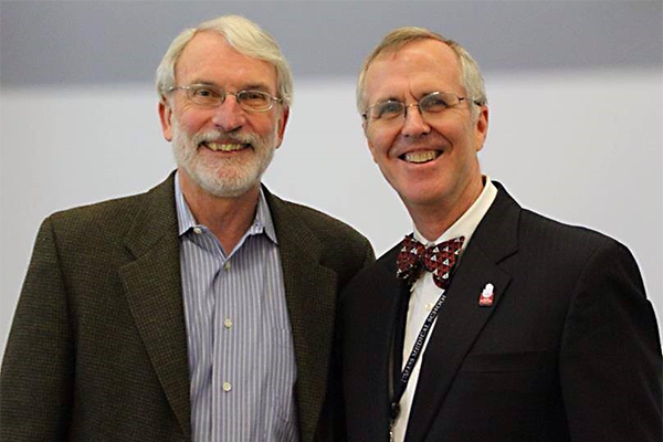 Photo of David Harlan, MD and Dale Greiner, PhD, co-directors of the UMass Memorial Diabetes Center of Excellence