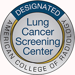 American College of Radiology Designated Lung Cancer Screening Center badge