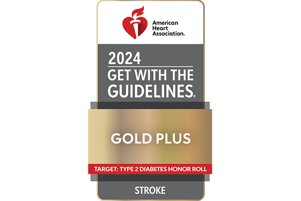 Image of Get with the guidelines GoldPlus stroke award badge