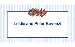 Leslie and Peter Bovenzi