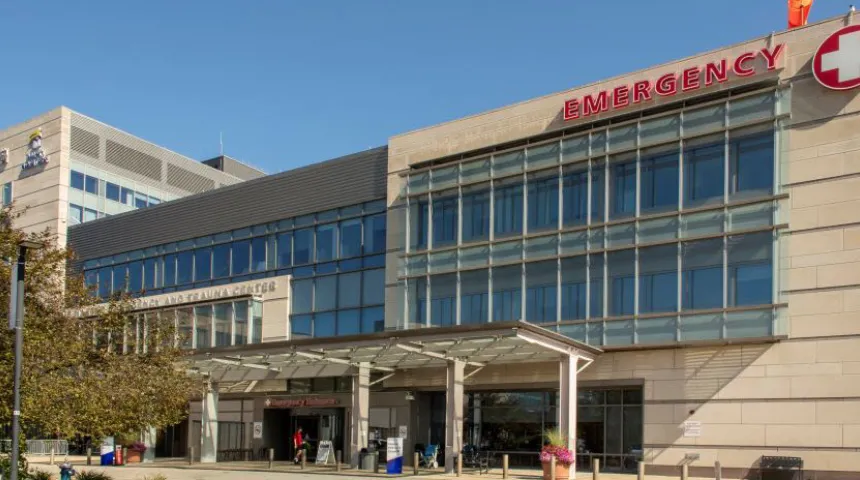UMass Memorial Medical Center University Campus Emergency Entrance.